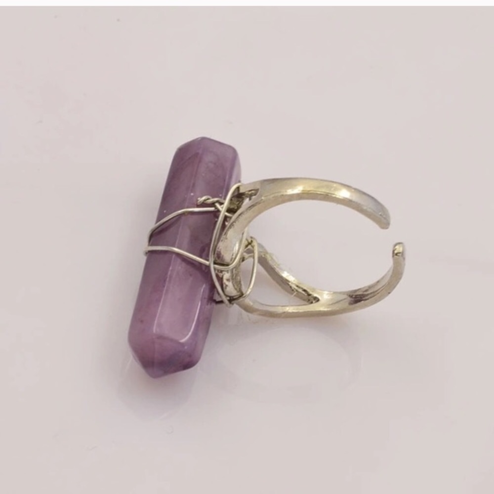 Vintage Glass Rings - Picture 2 of 4